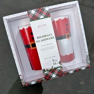 Christmas Glasses: Mrs. + Mr. Claus